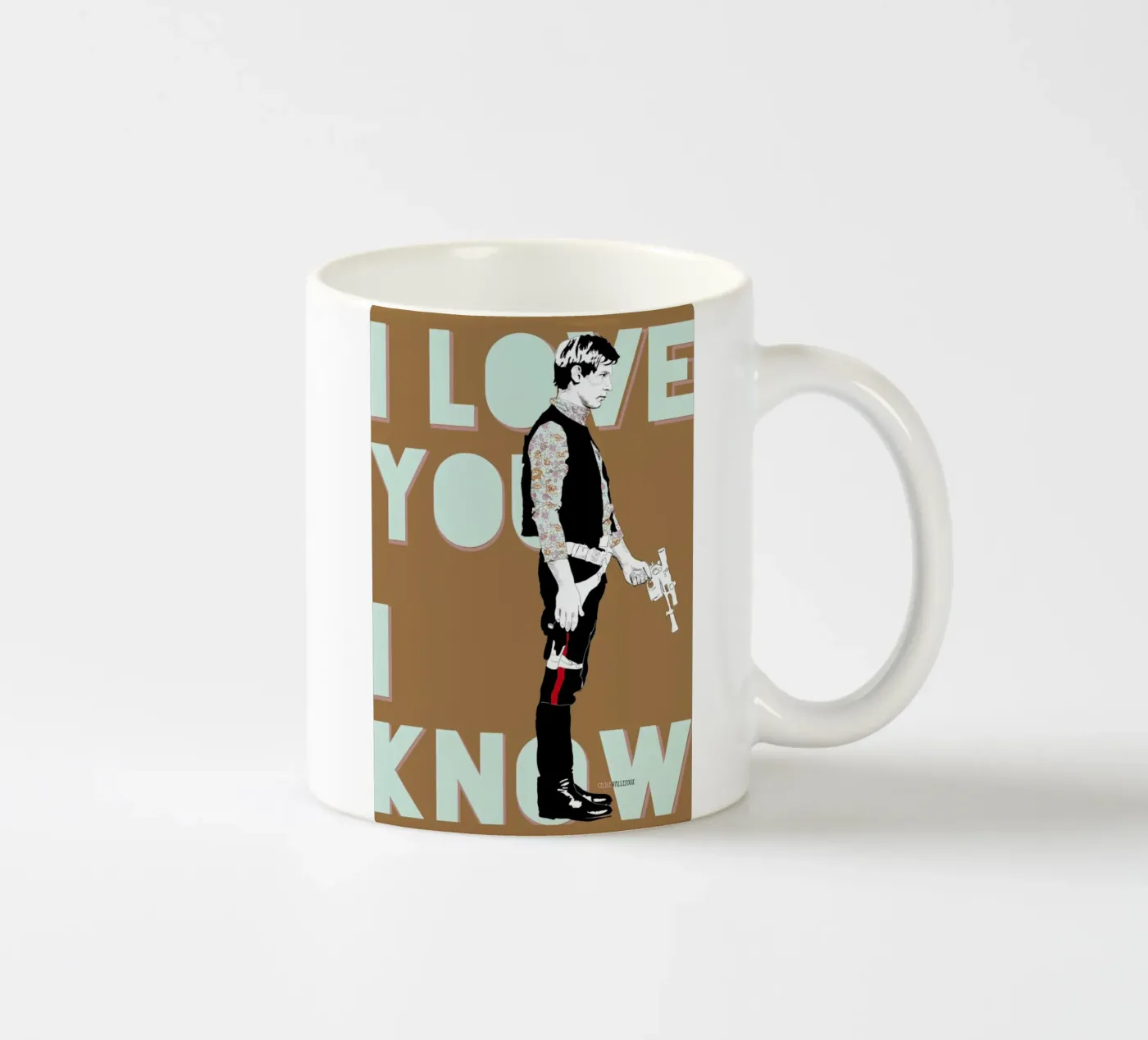 I Know ceramic mug by La Belette Rose
