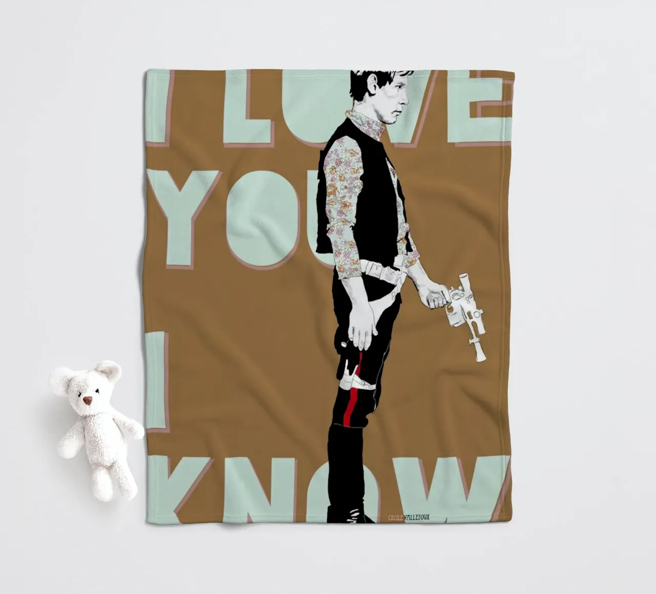 I Know Fleecedecke von La Belette Rose