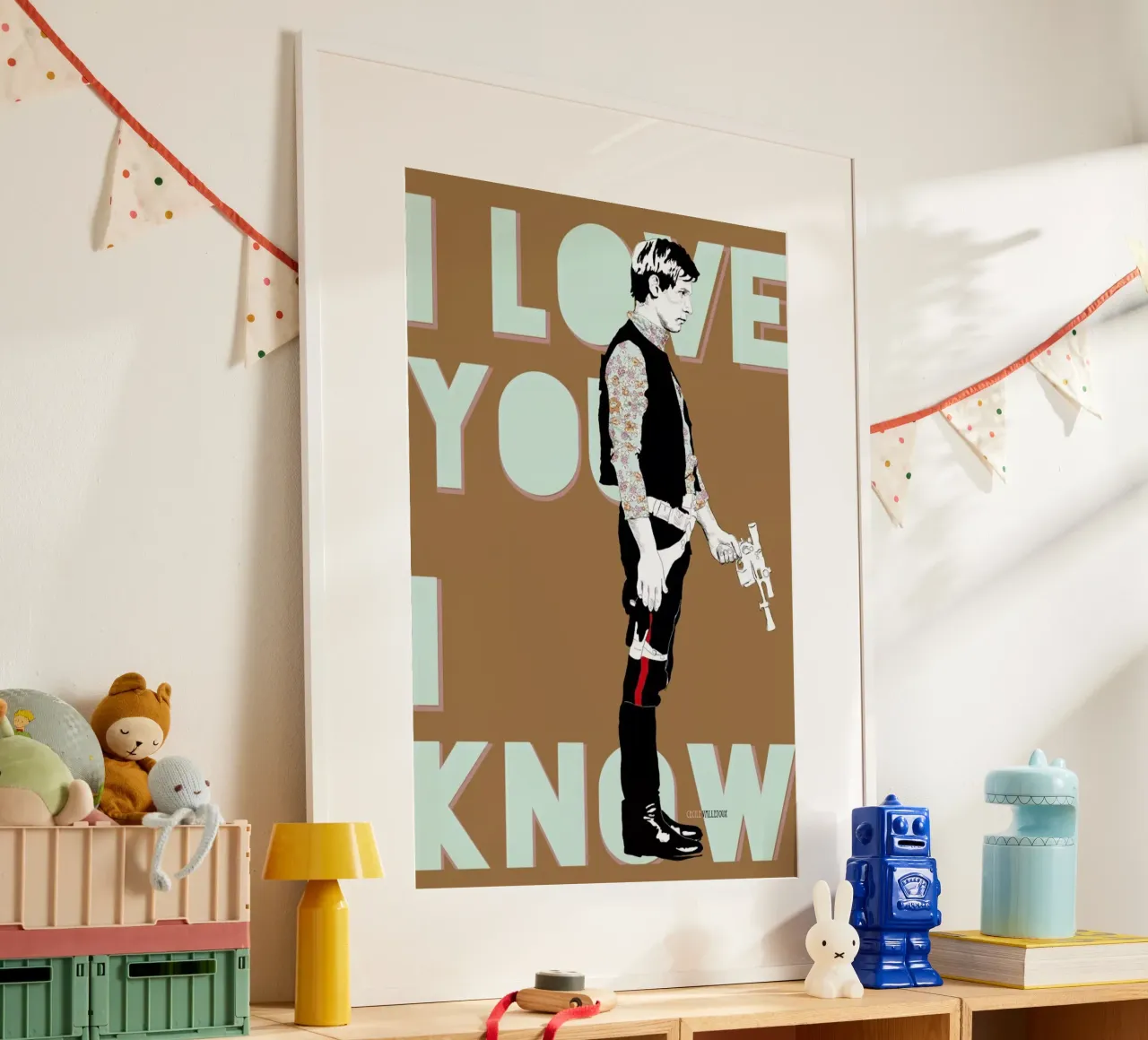 I Know poster con telaio in legno da La Belette Rose