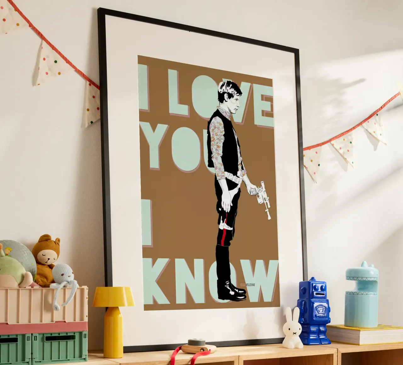 I Know poster con telaio in legno da La Belette Rose