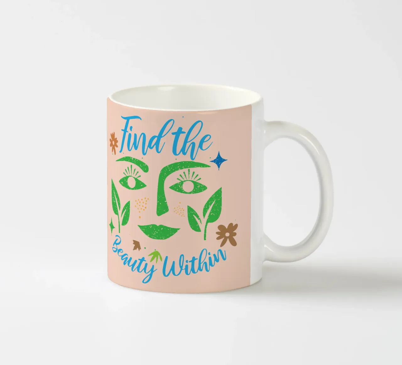 Trovare la bellezza interiore tazza in ceramica da Gunawan Rb