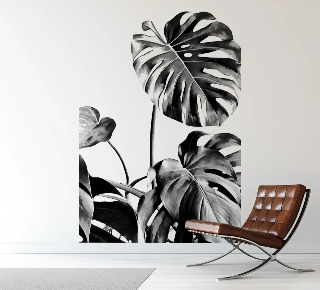 Monstera Black and White 07 photo wallpaper by amini54