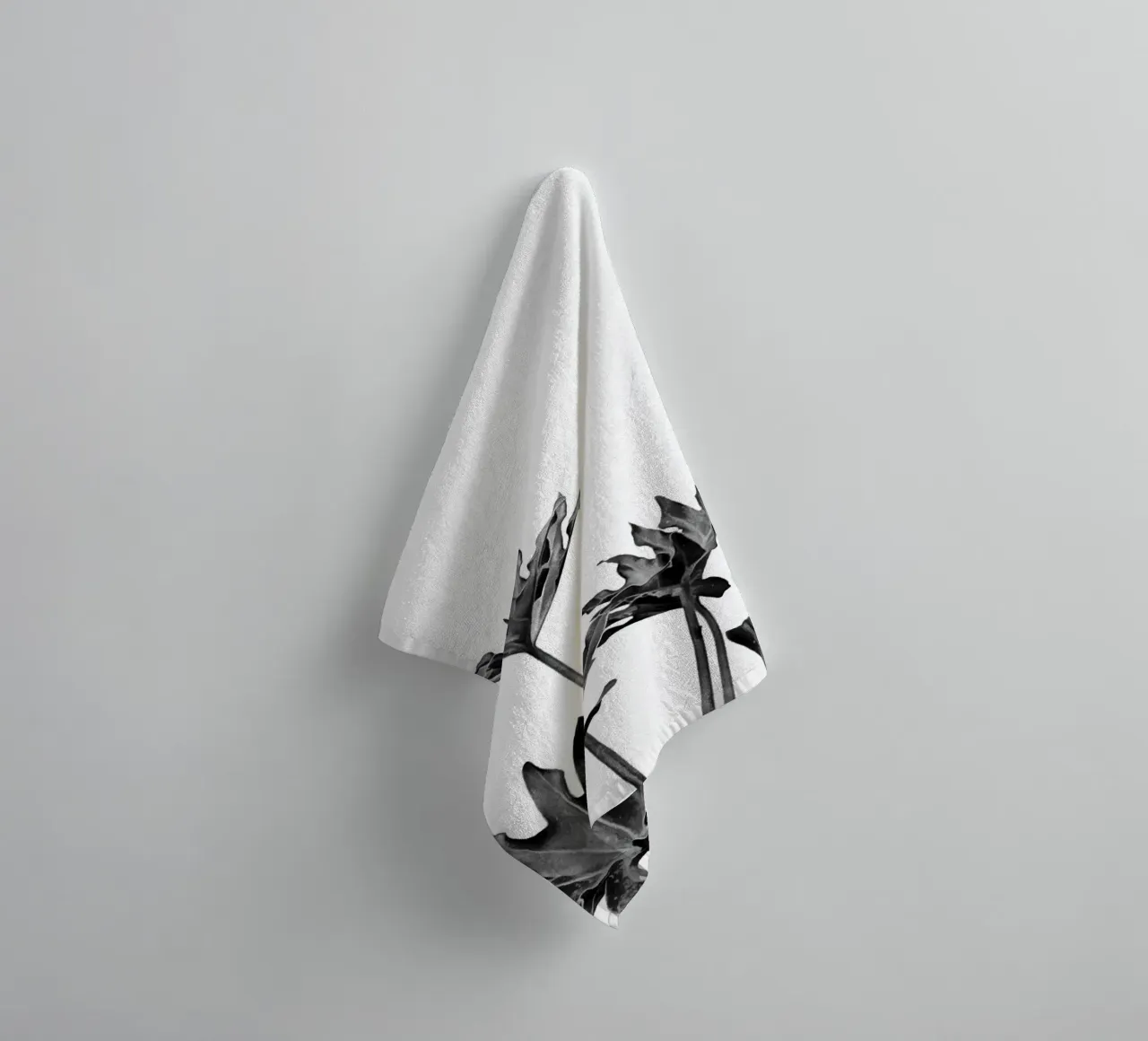 Monstera Bianco e Nero 08 asciugamano da bagno da amini54