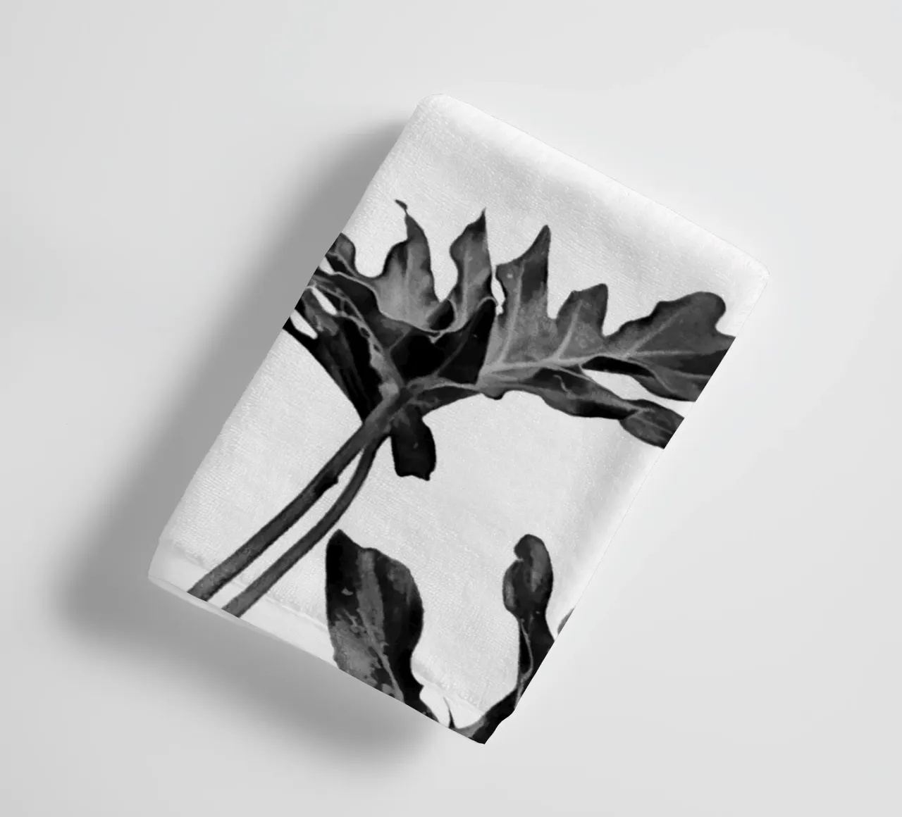 Monstera Bianco e Nero 08 asciugamano da bagno da amini54