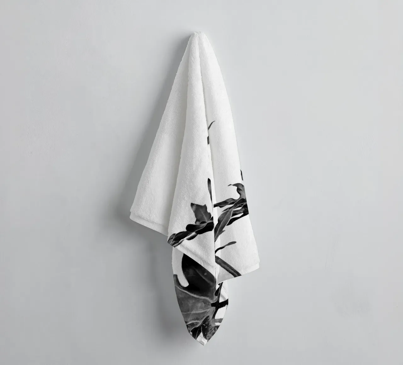 Monstera Bianco e Nero 08 asciugamano da bagno da amini54