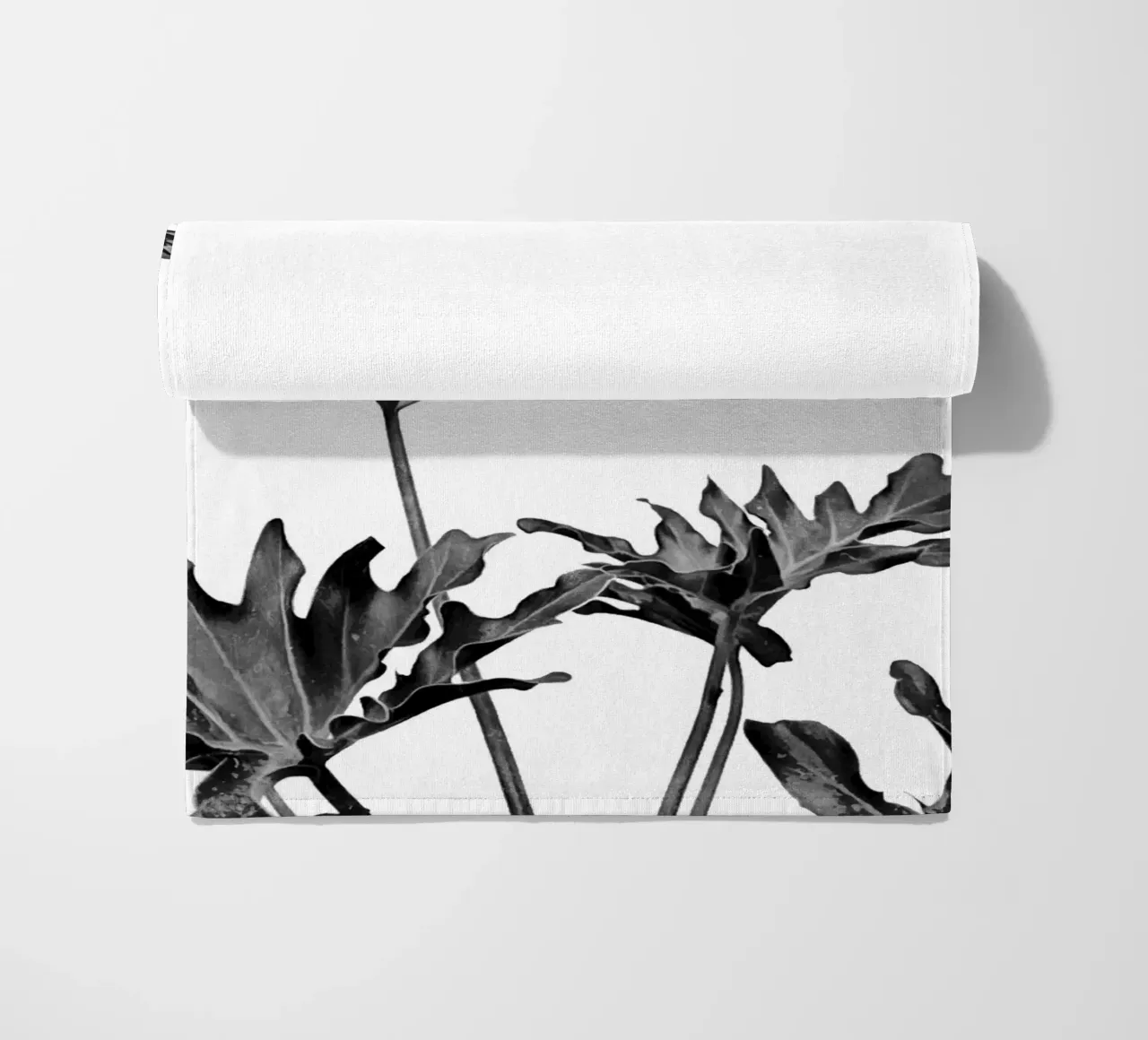 Monstera Bianco e Nero 08 telo mare da amini54