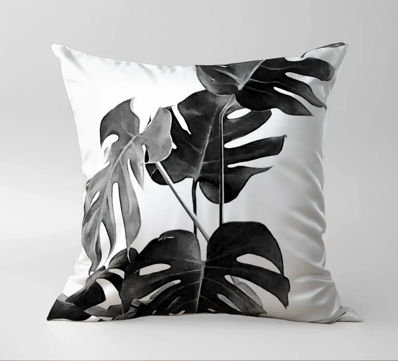 Monstera Bianco e Nero 09 cuscino da amini54