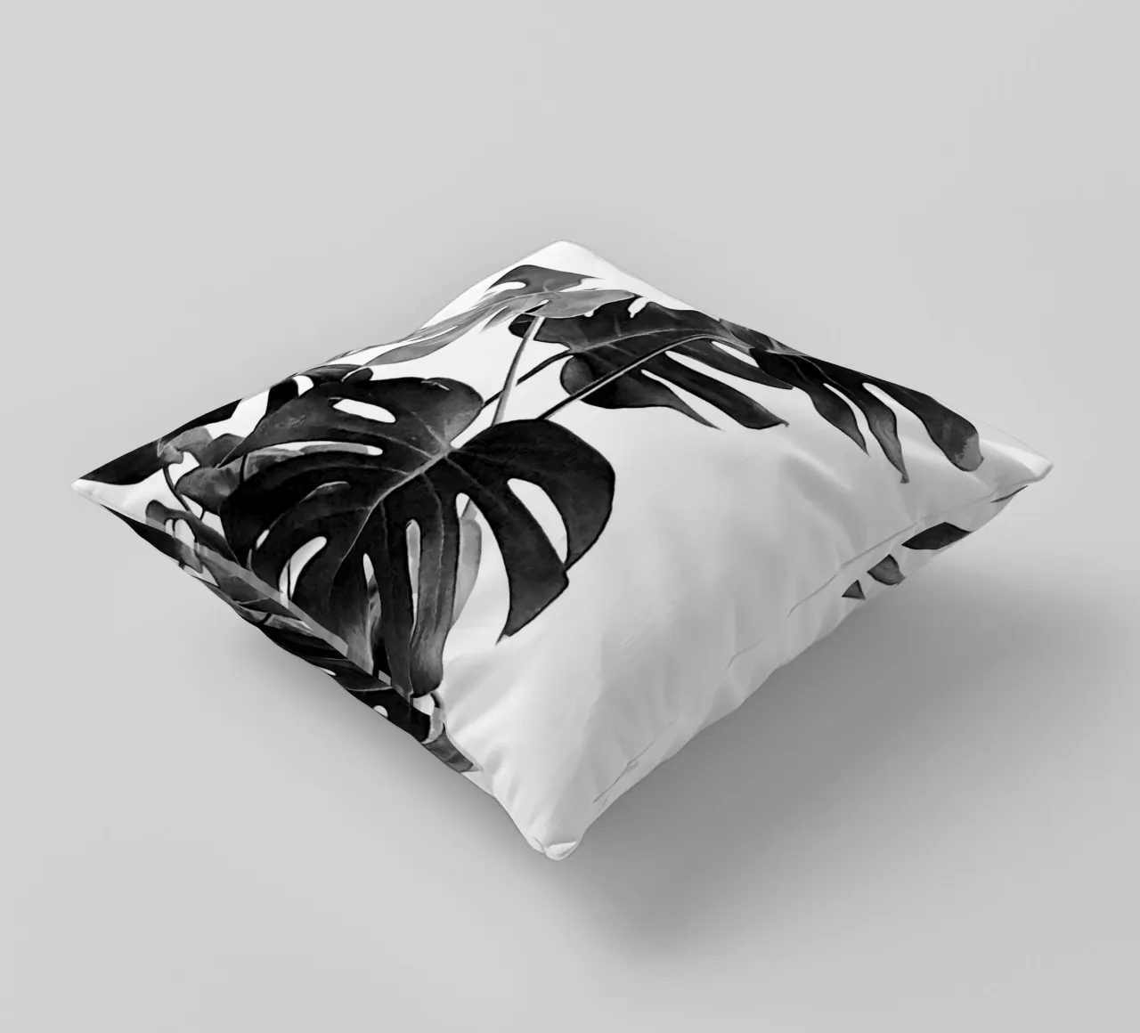 Monstera Bianco e Nero 09 cuscino da amini54