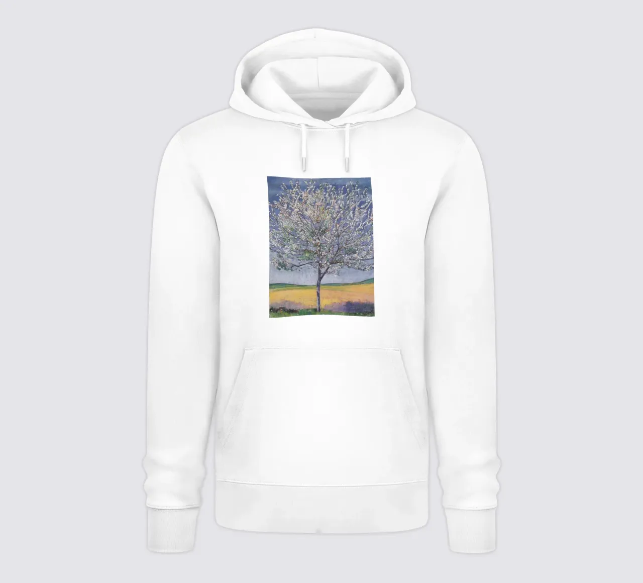 Ferdinand Hodler - Ciliegio in fiore felpa con cappuccio da William Store