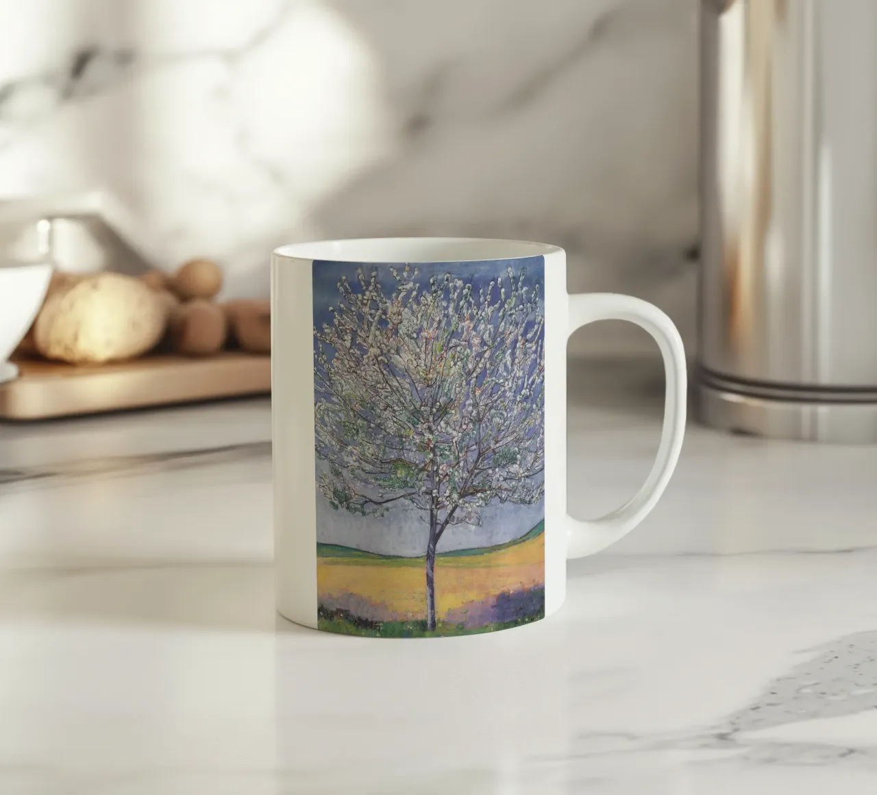 Ferdinand Hodler - Ciliegio in fiore tazza in ceramica da William Store