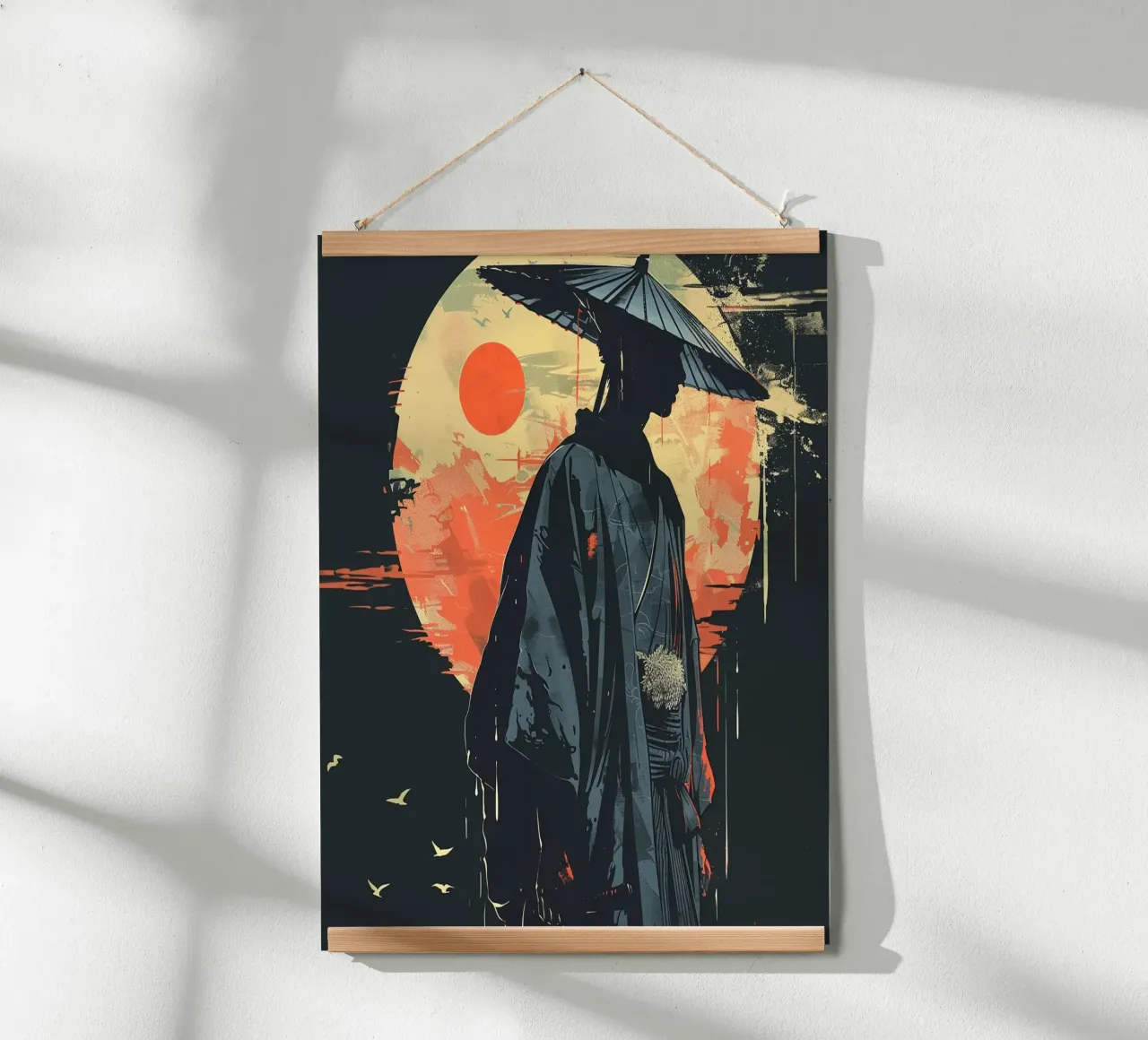 Samurai poster da pixel