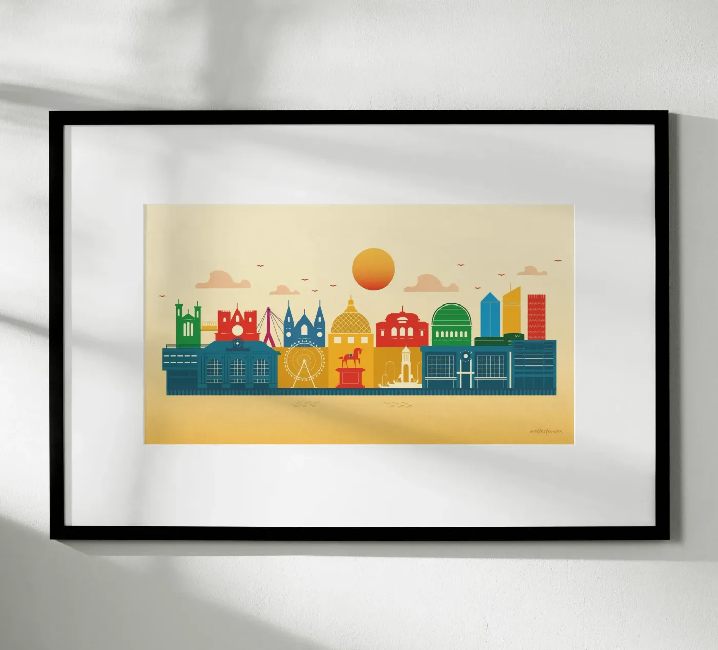 LYON overdag poster van 2fevrierArtStudio