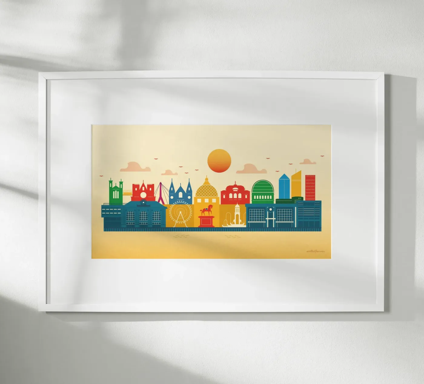 LYON overdag poster van 2fevrierArtStudio