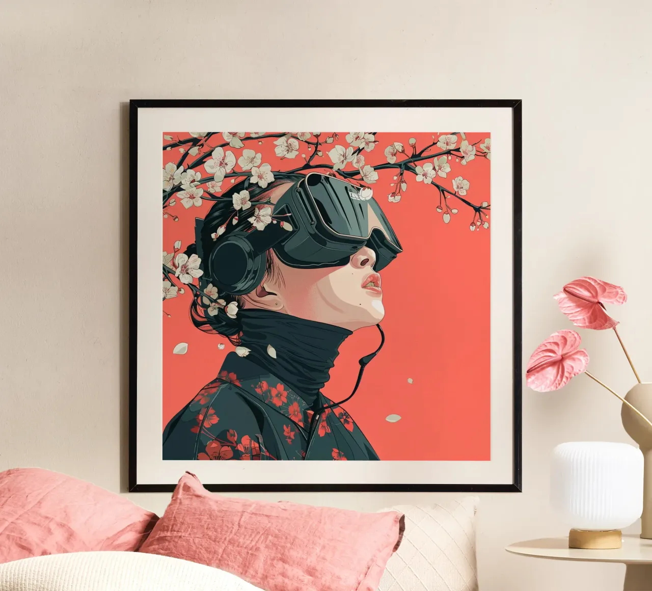 Sakura poster van pixel