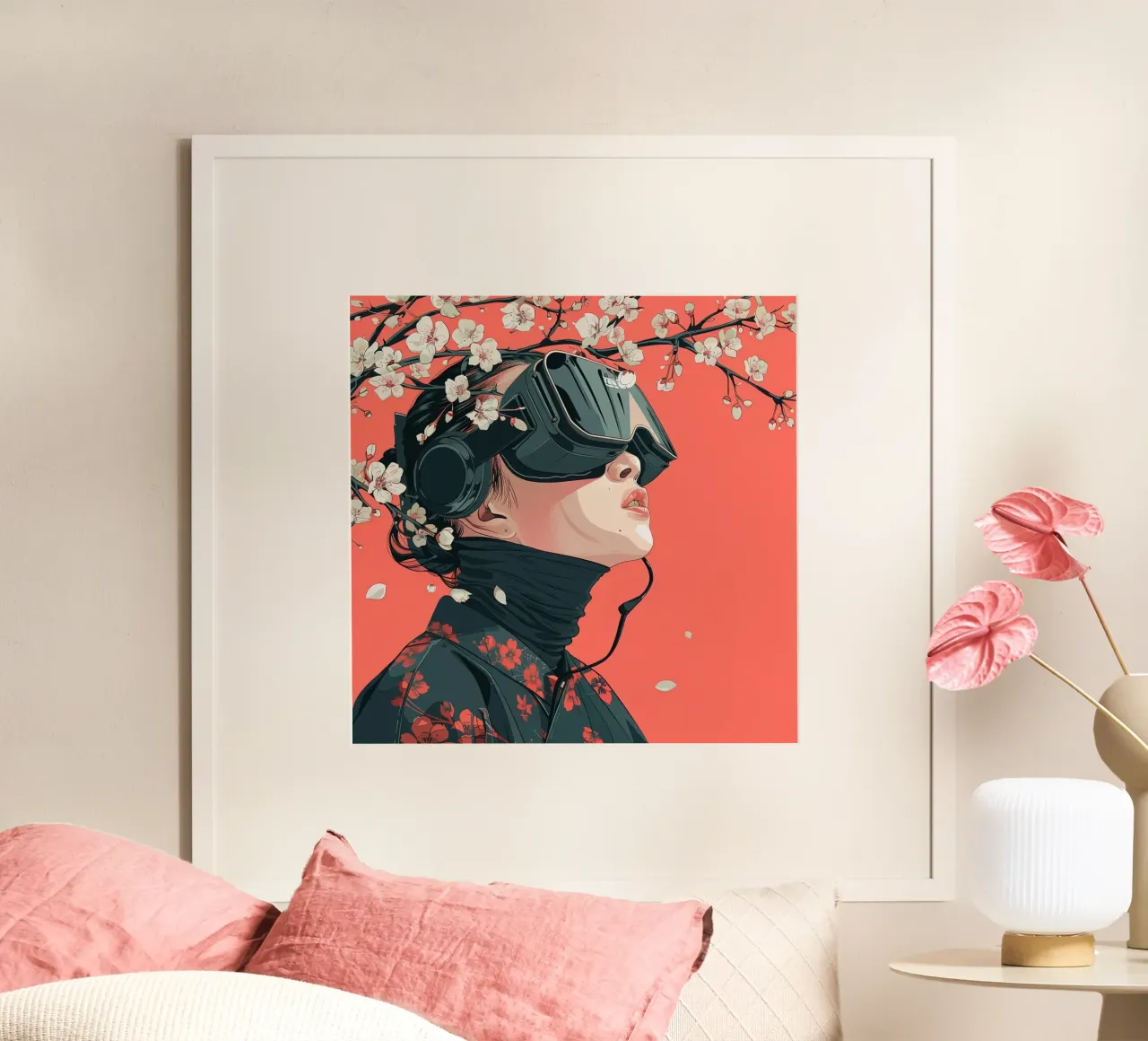 Sakura poster van pixel