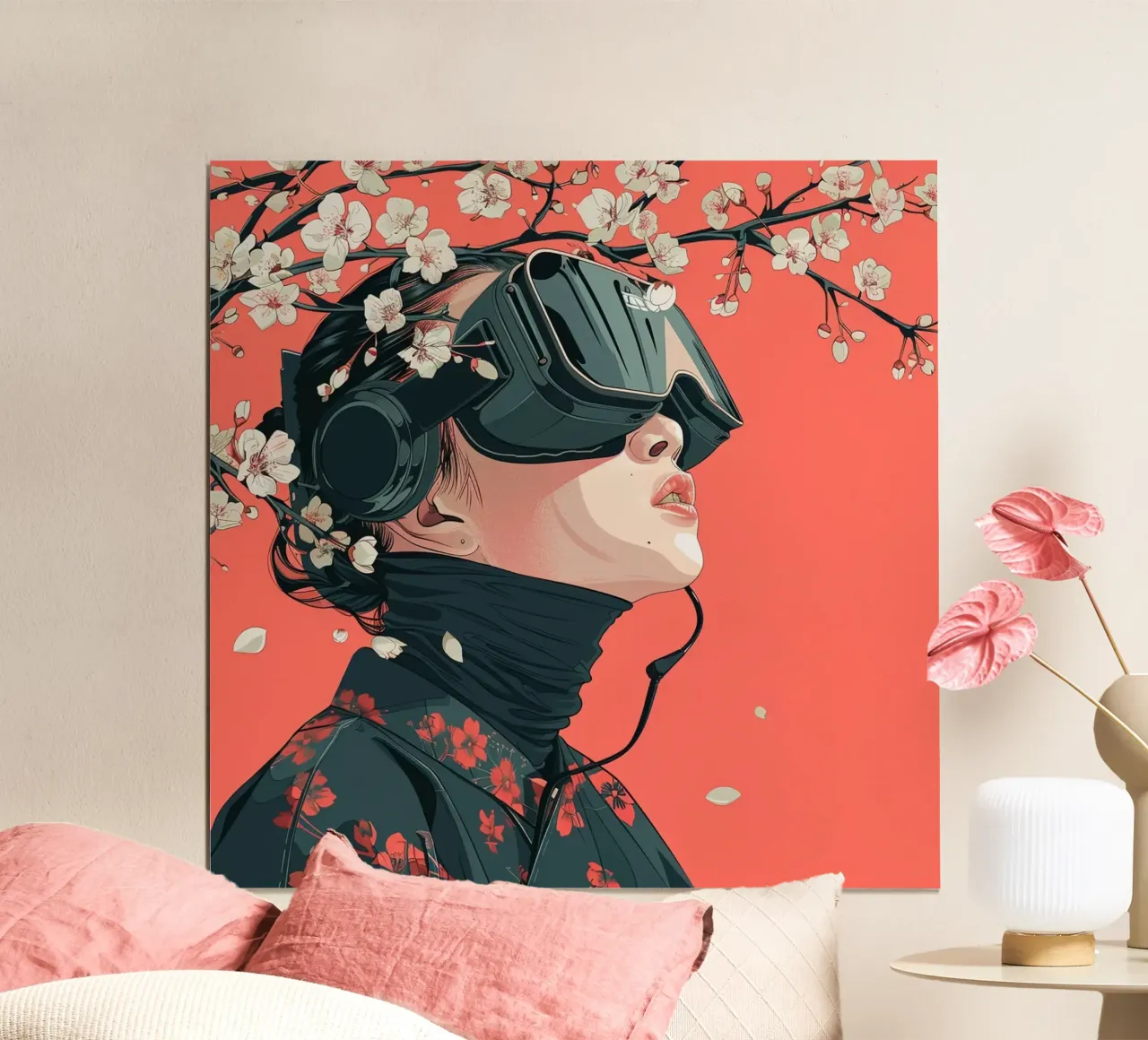 Sakura poster van pixel