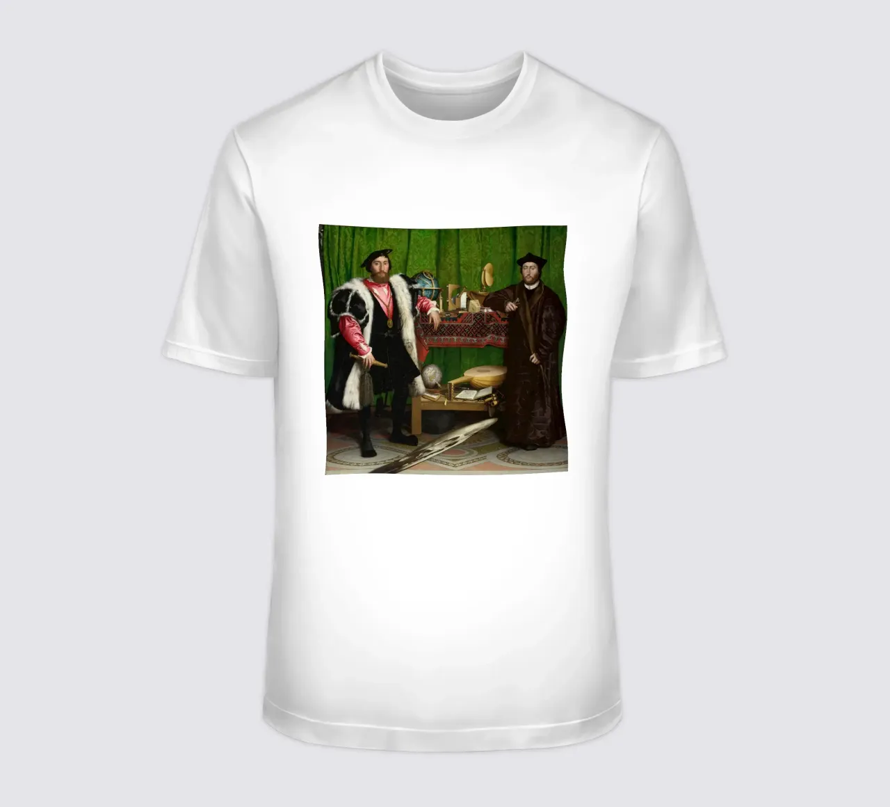 Hans Holbein the Younger - The Ambassadors (1533) t-shirt by William Store
