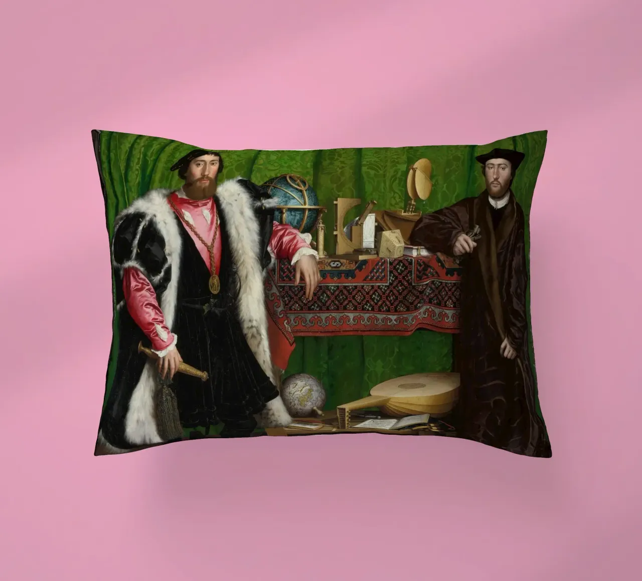 Hans Holbein il Giovane - Gli ambasciatori (1533) cuscino da William Store