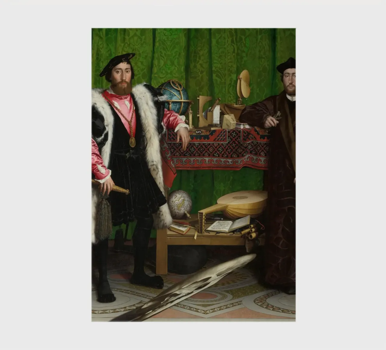 Hans Holbein the Younger - The Ambassadors (1533) notebook by William Store