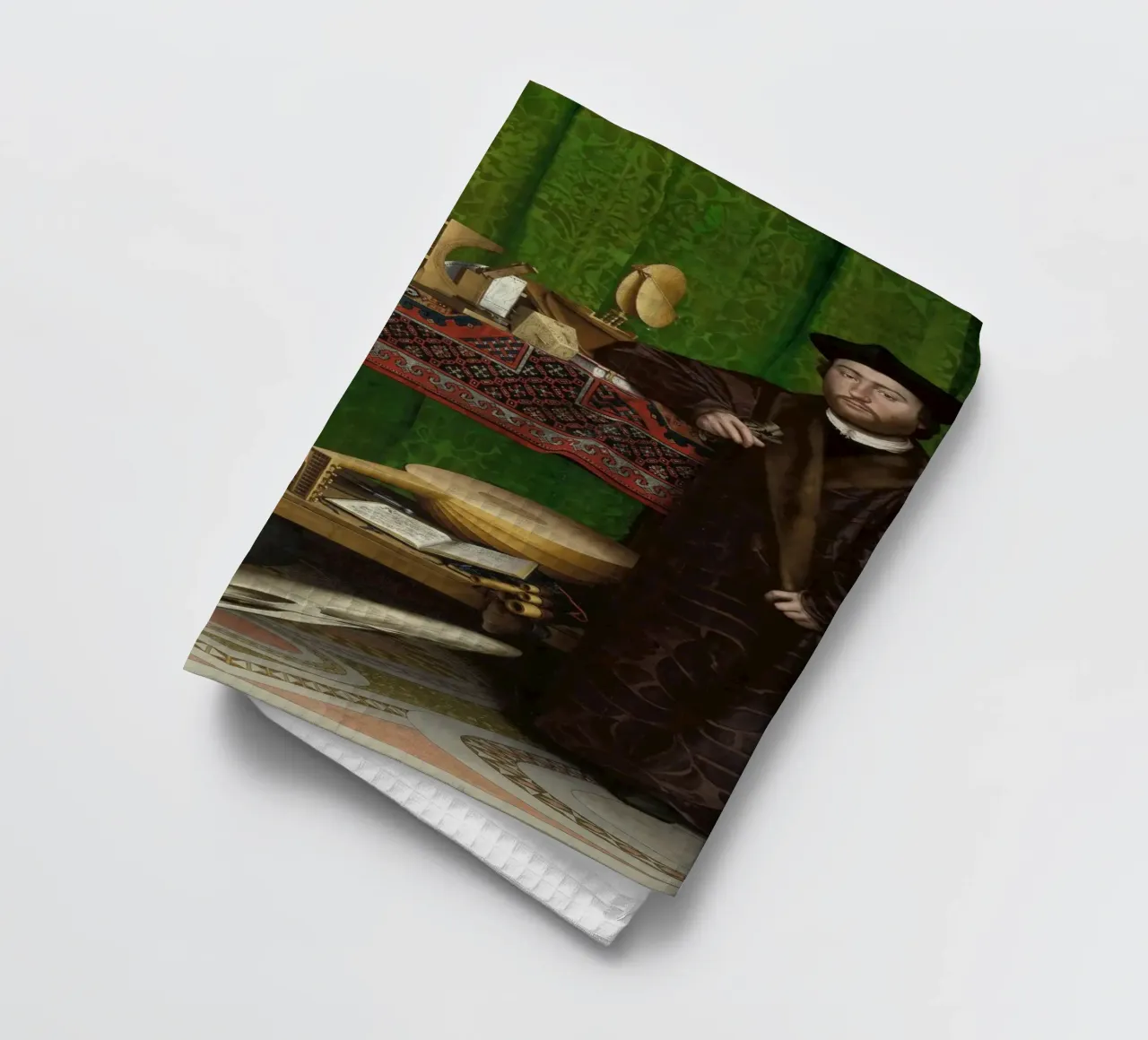 Hans Holbein il Giovane - Gli ambasciatori (1533) canovaccio da cucina da William Store