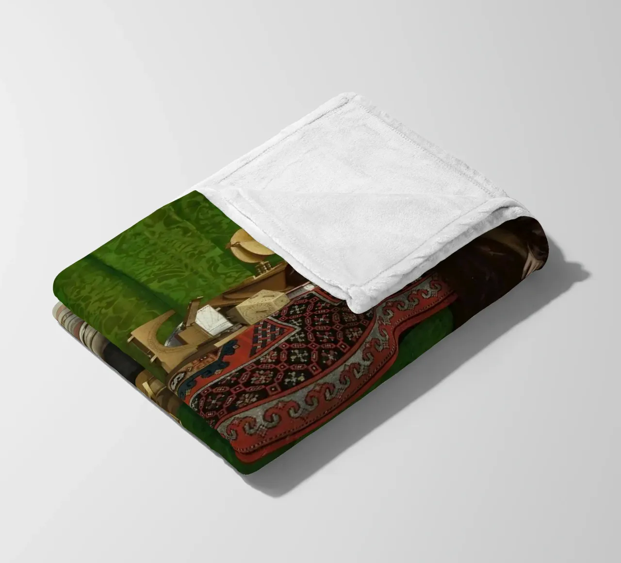 Hans Holbein il Giovane - Gli ambasciatori (1533) coperta in pile da William Store