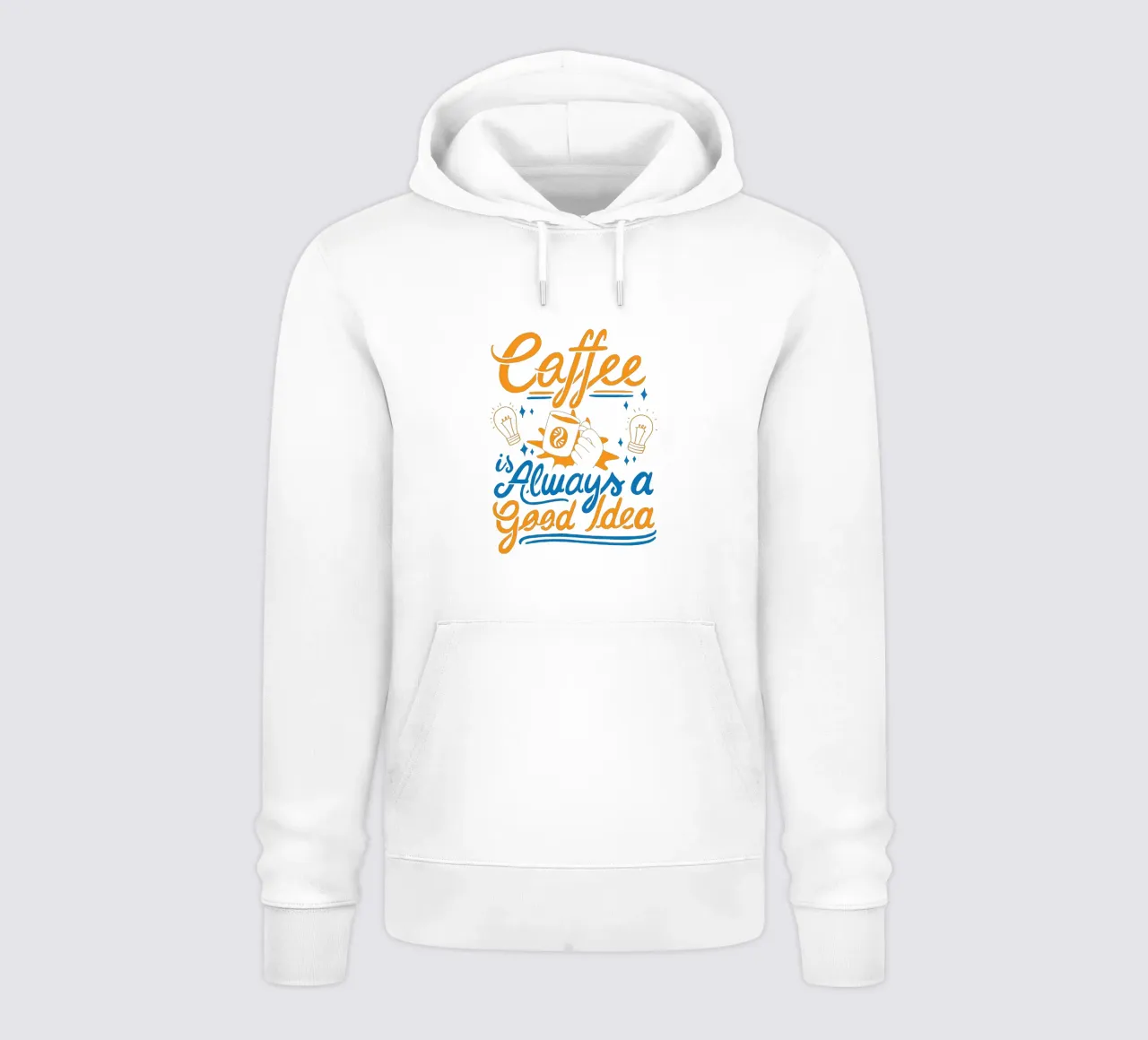 Il caffè è sempre una buona idea felpa con cappuccio da Gunawan Rb