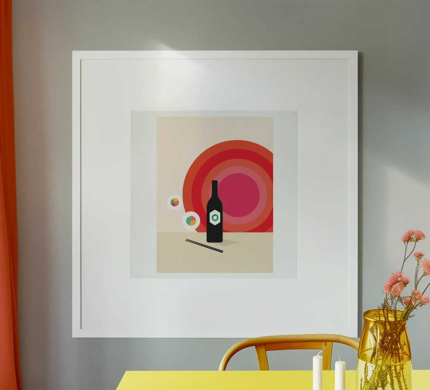 bottle black poster by Vanessa Freud