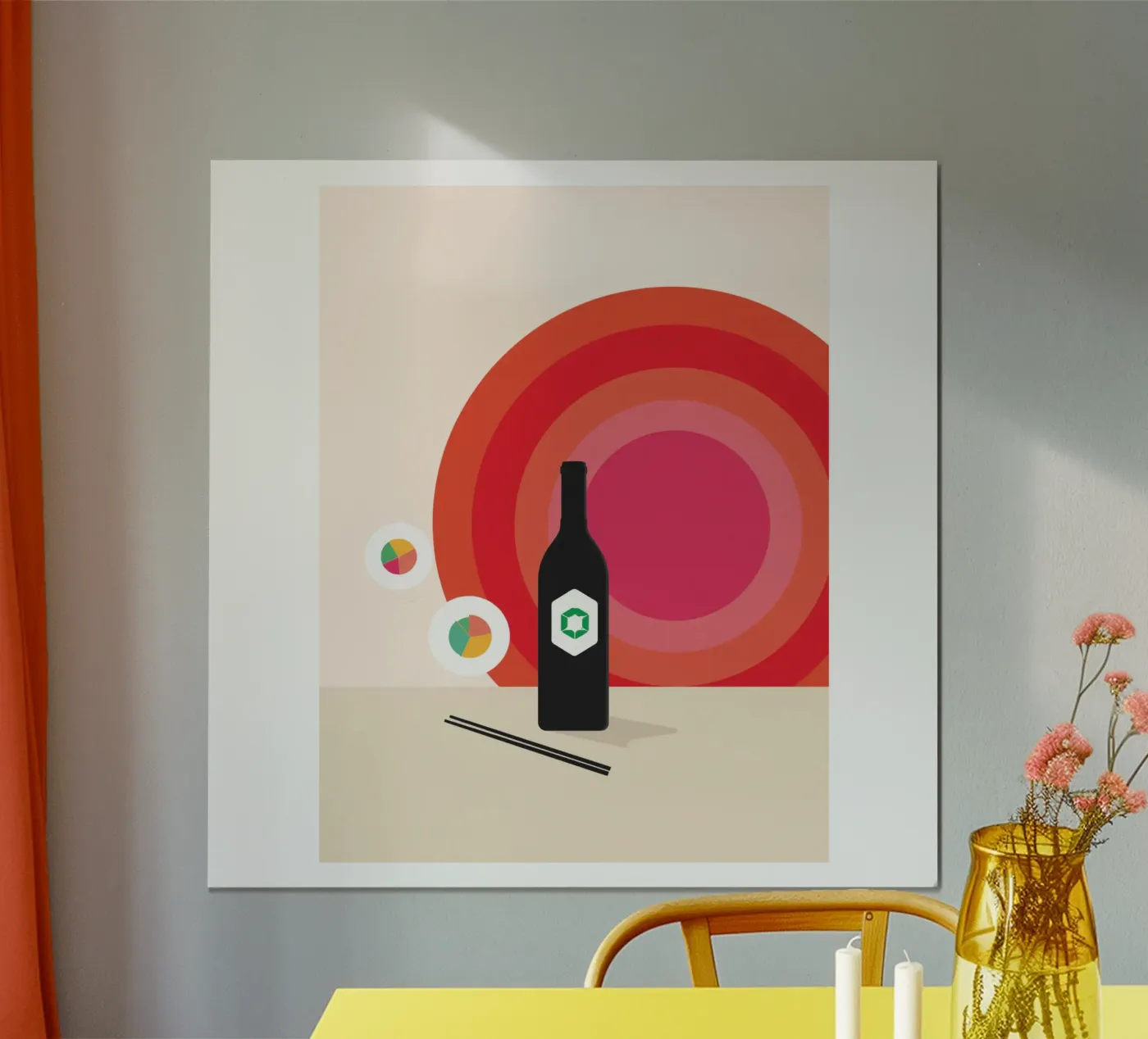 bottle black poster by Vanessa Freud