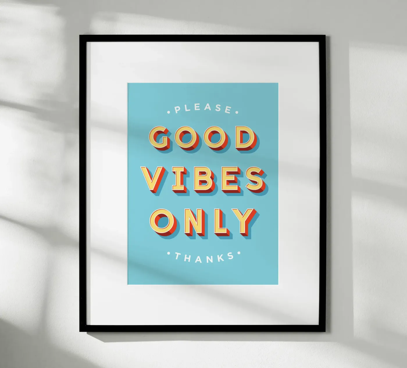 Good Vibes Only poster by Vector Hugo