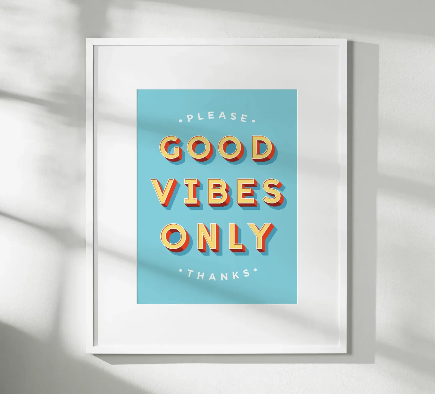 Good Vibes Only poster by Vector Hugo