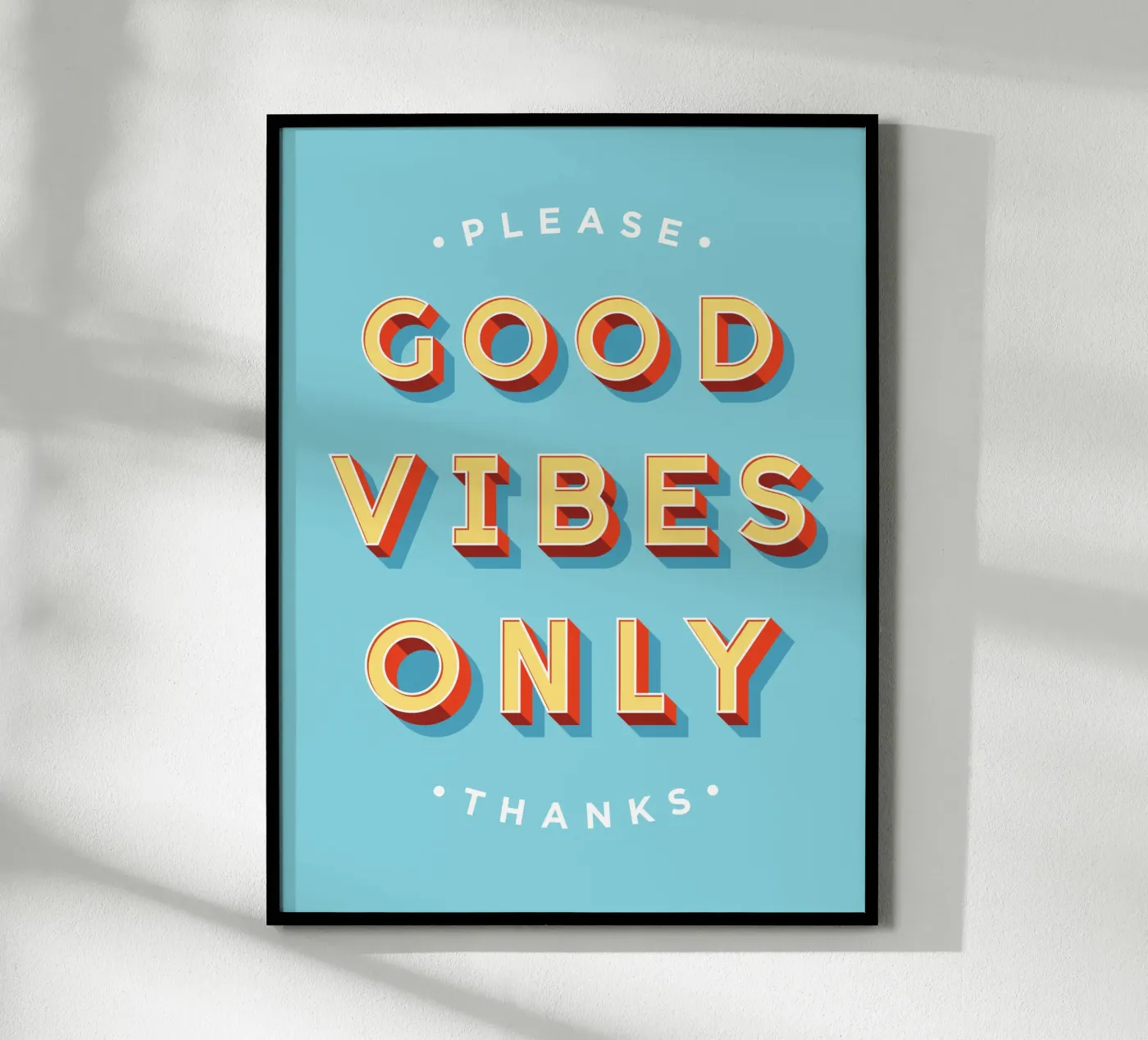 Good Vibes Only poster by Vector Hugo