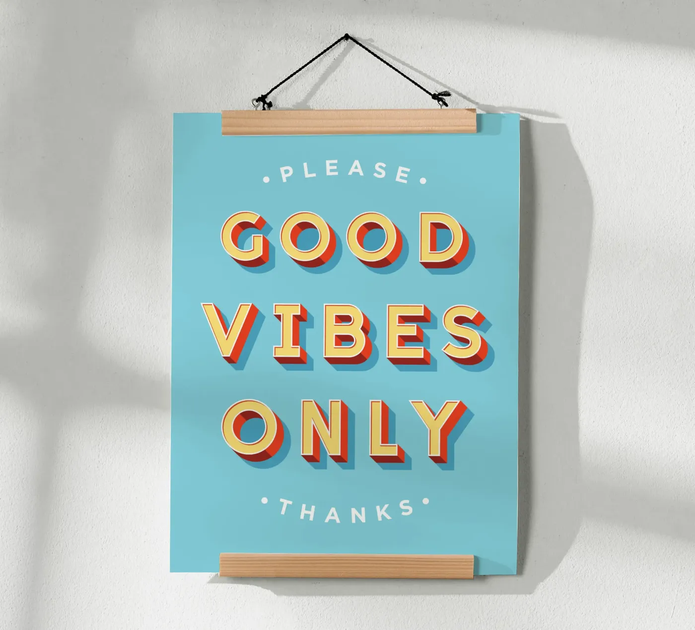 Good Vibes Only poster by Vector Hugo