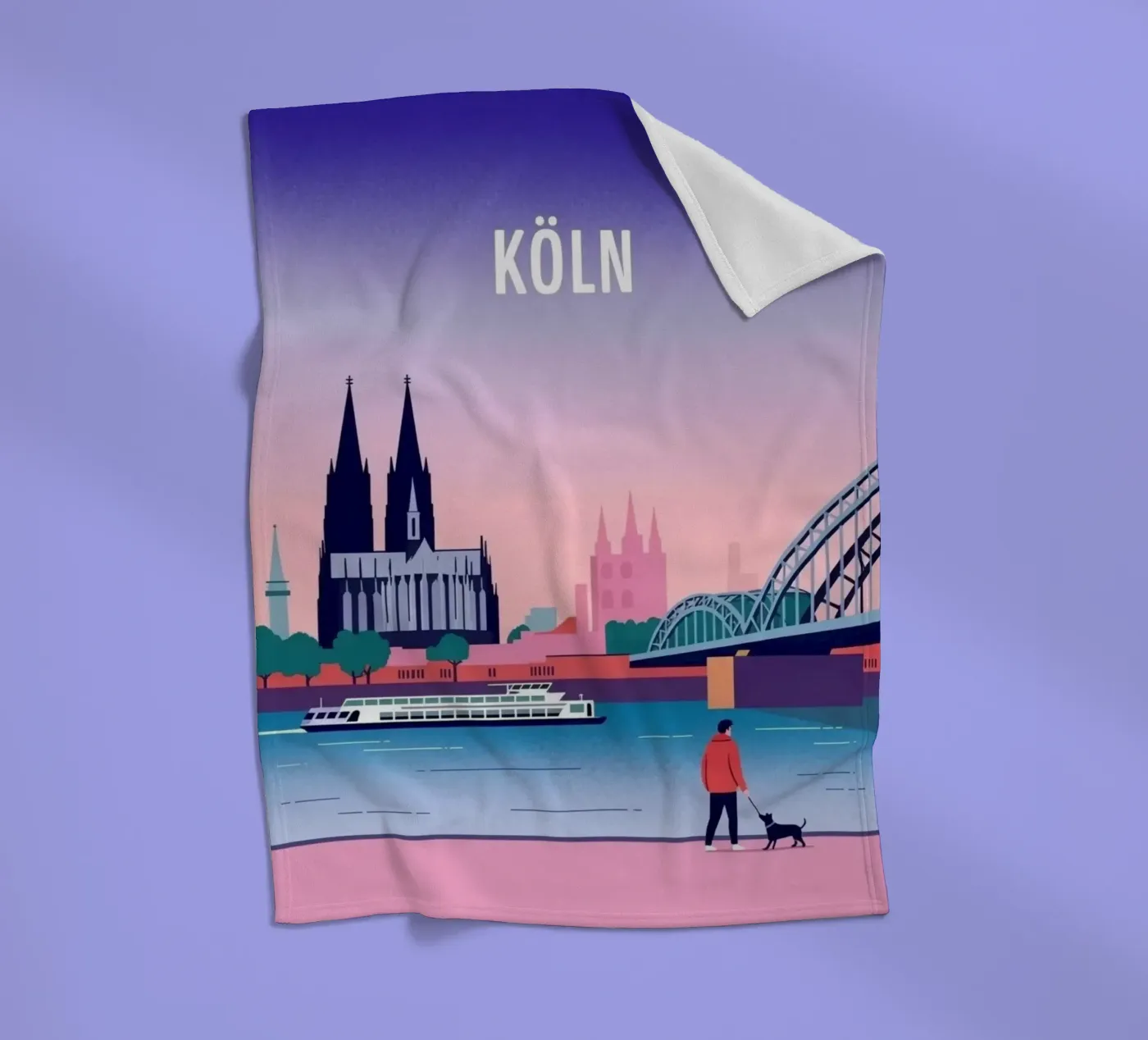 KOLN -2 Fleecedecke von SONN DECO
