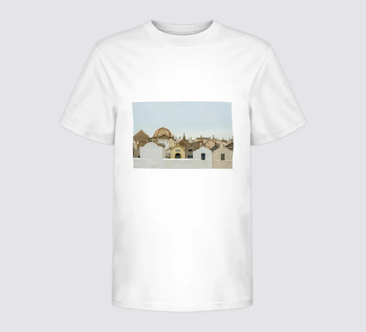 Gravehouses kids t-shirt by Curious Collections by Marielle Leenders