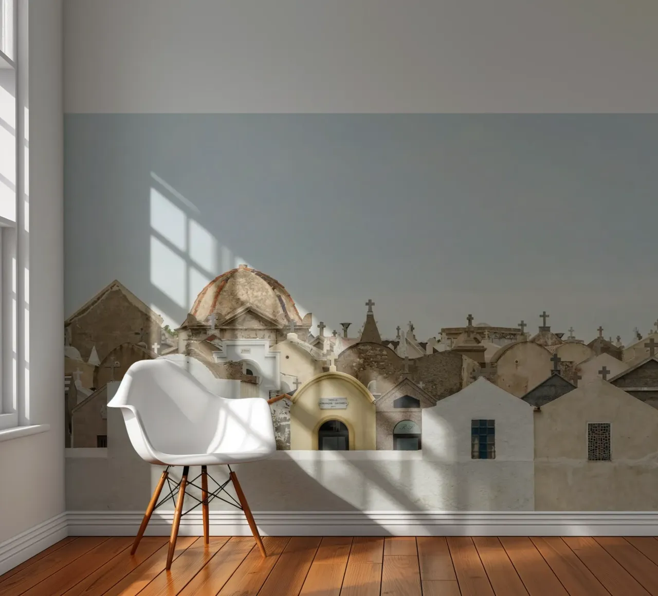 Gravehouses photo wallpaper by Curious Collections by Marielle Leenders