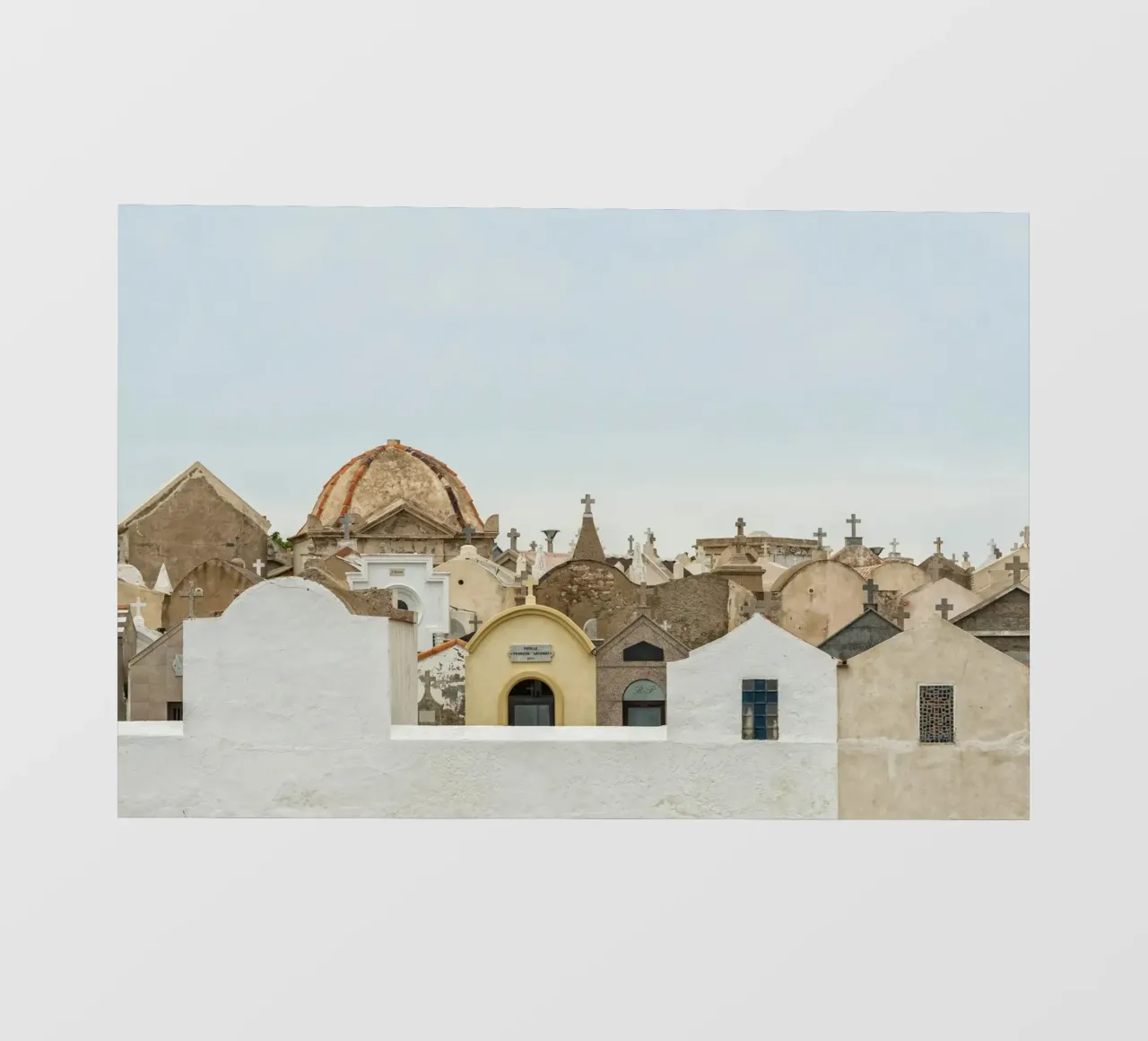 Gravehouses photo wallpaper by Curious Collections by Marielle Leenders