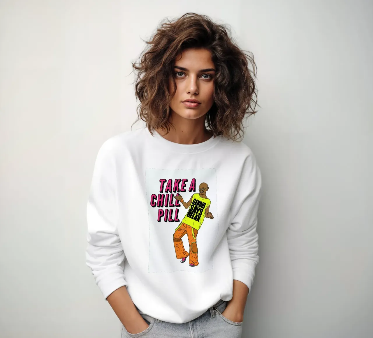 Gandhi One Sweatshirt von Nick Cocozza