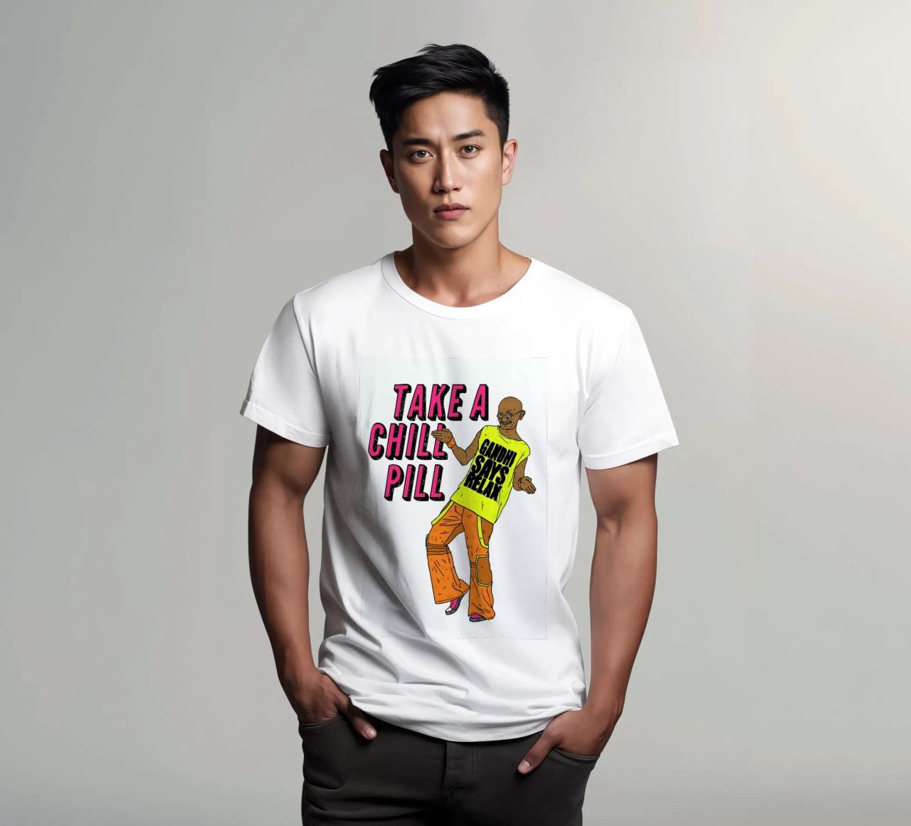 Gandhi One T-Shirt von Nick Cocozza