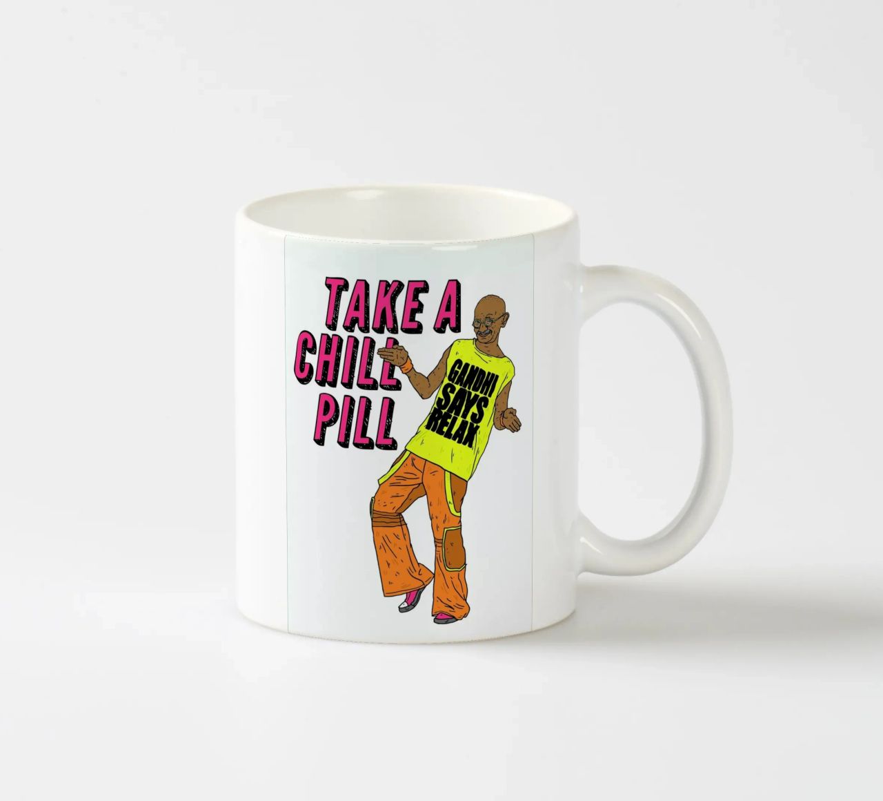Gandhi One tazza in ceramica da Nick Cocozza