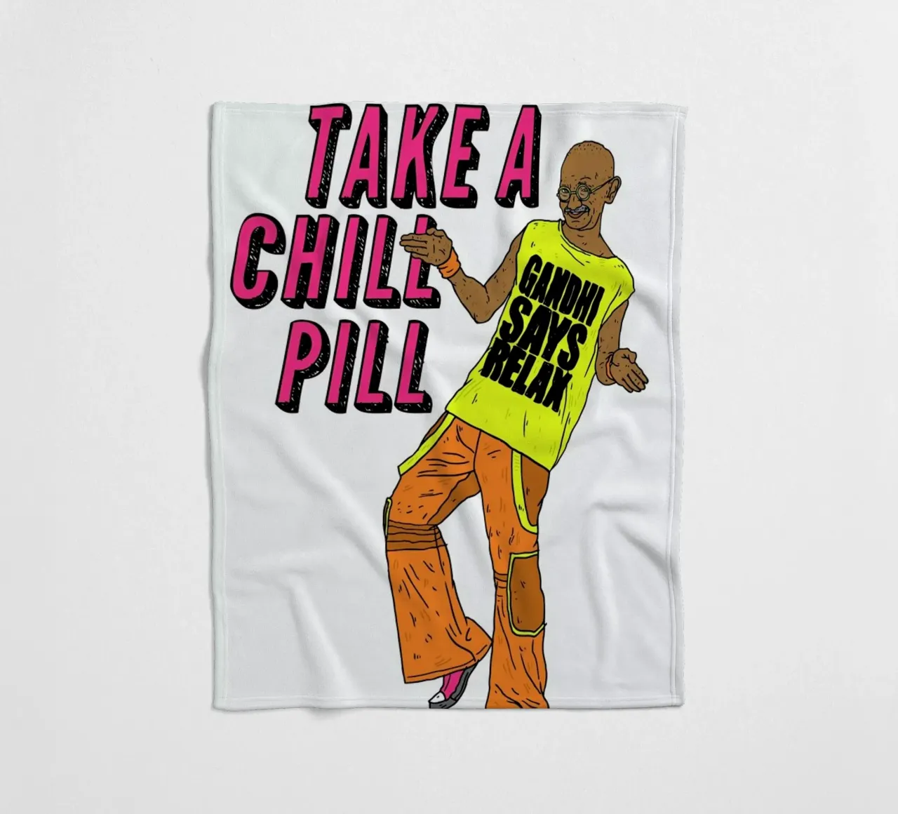 Gandhi One coperta in pile da Nick Cocozza