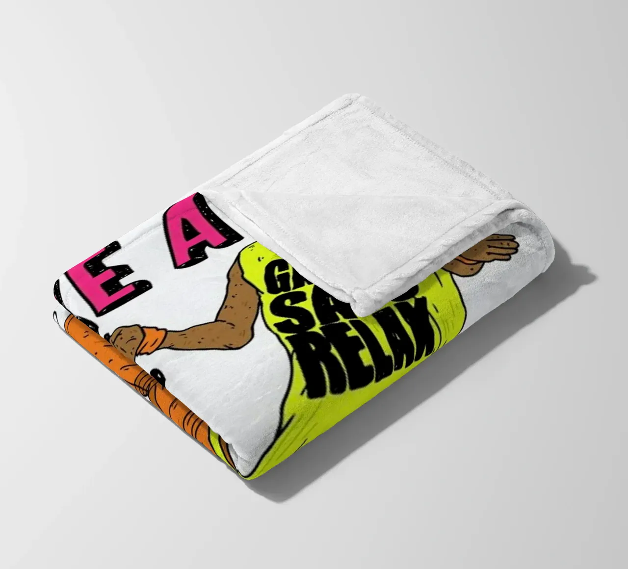 Gandhi One coperta in pile da Nick Cocozza