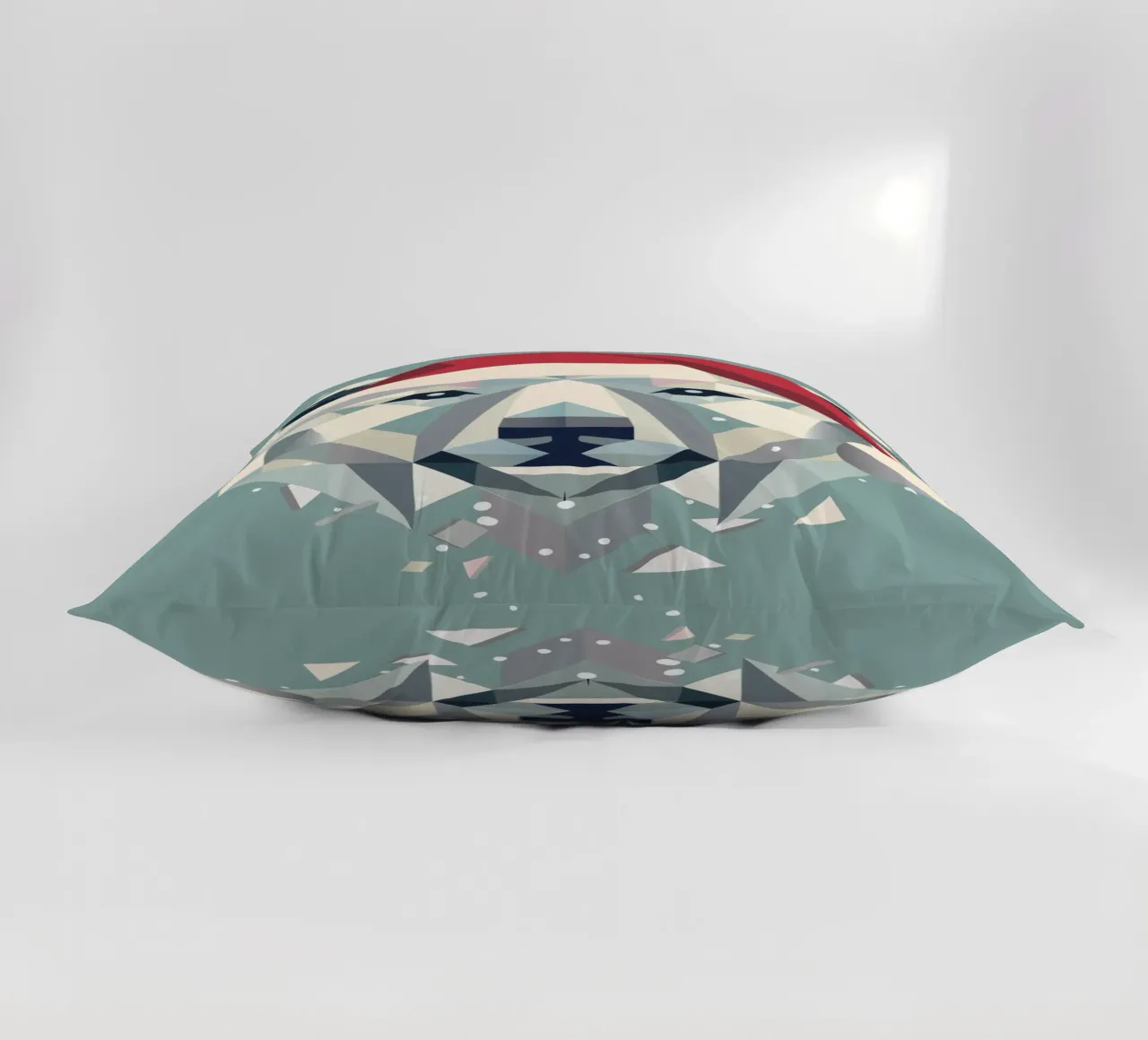 Allegro orso polare natalizio con cappello da Babbo Natale cuscino da namosh