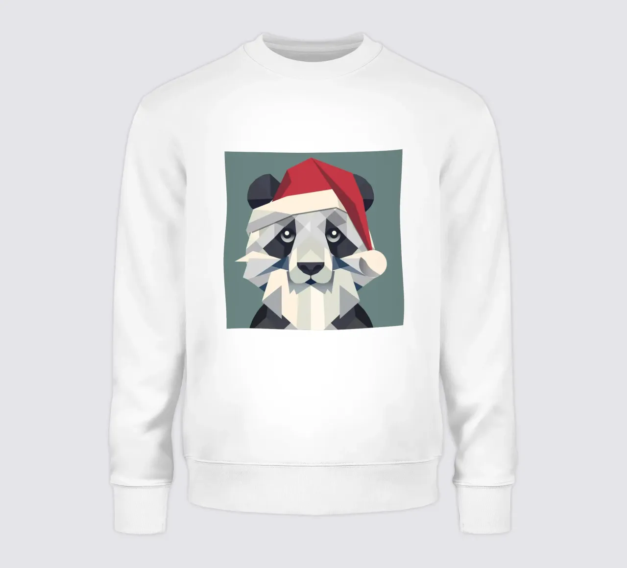 Allegro panda natalizio in stile moderno felpa da namosh