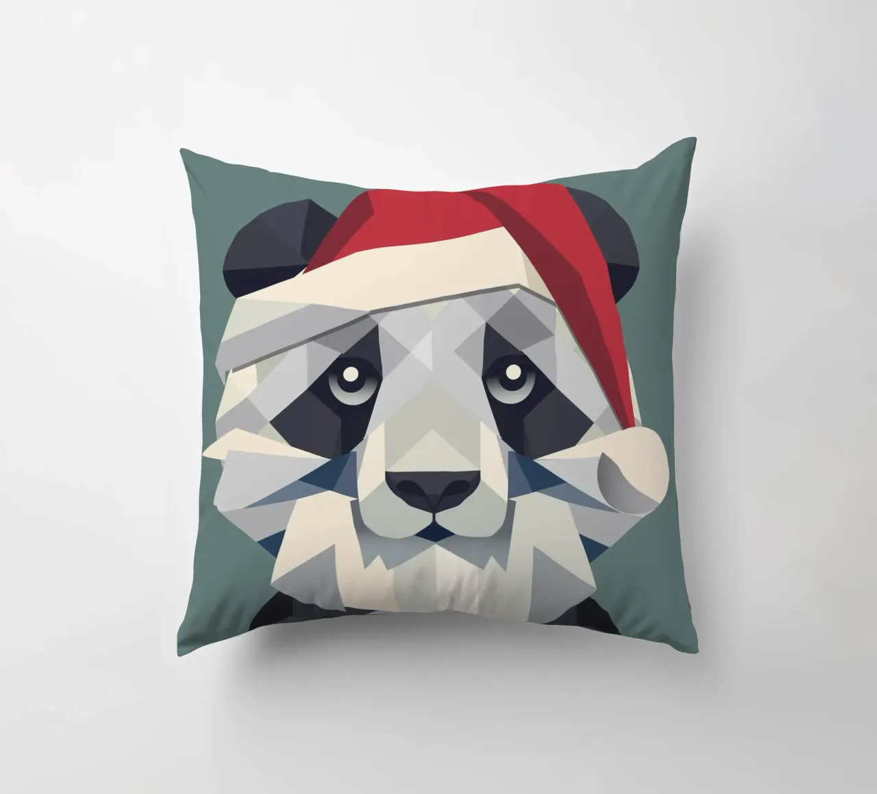 Allegro panda natalizio in stile moderno cuscino da namosh