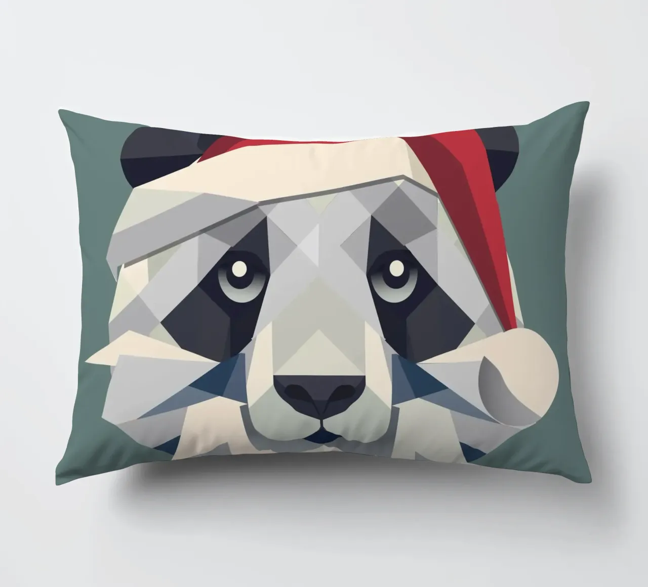 Allegro panda natalizio in stile moderno cuscino da namosh
