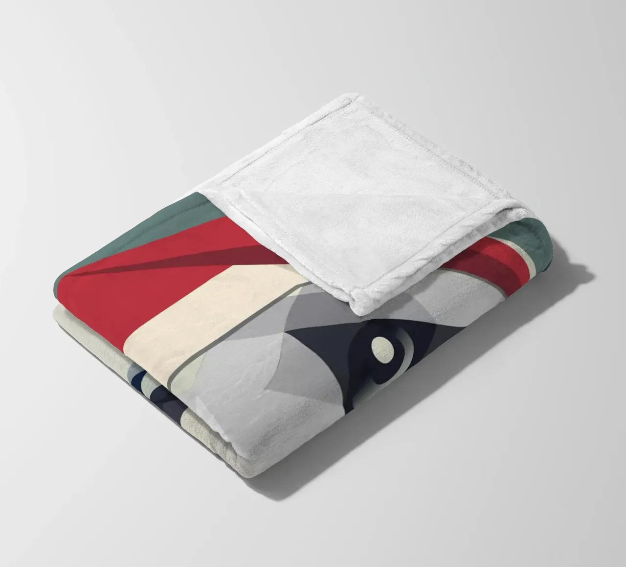 Allegro panda natalizio in stile moderno coperta in pile da namosh