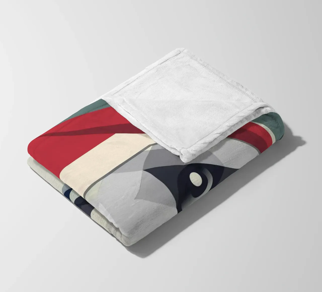 Allegro panda natalizio in stile moderno coperta in pile da namosh