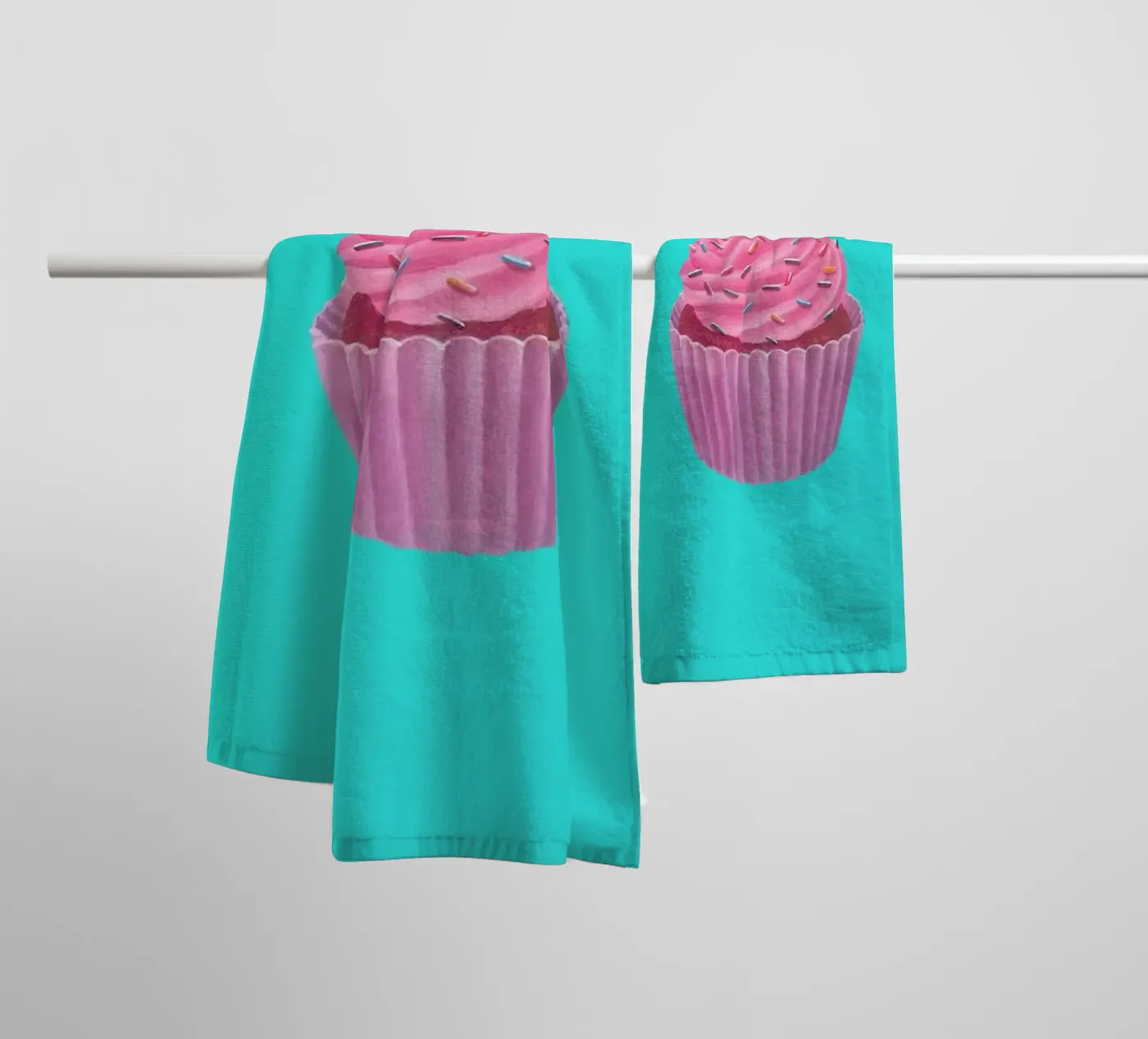 Cupcake badhanddoek van Maria Vdovichenko