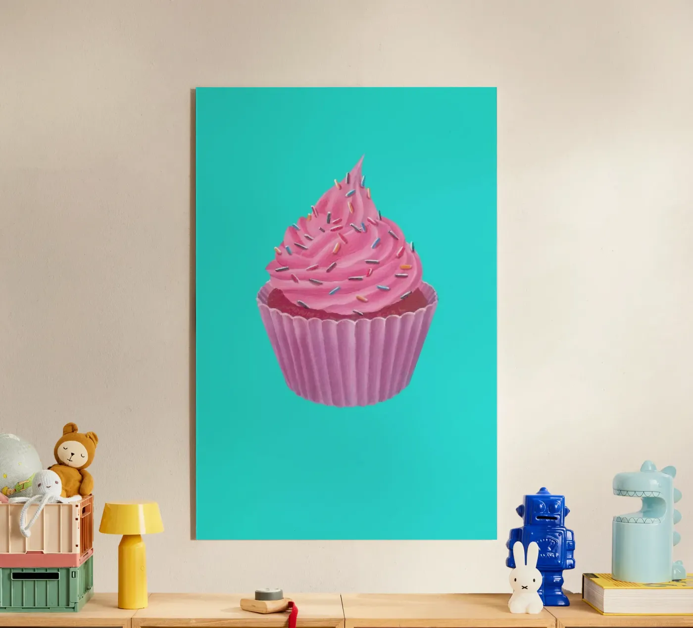 Cupcake acryl van Maria Vdovichenko