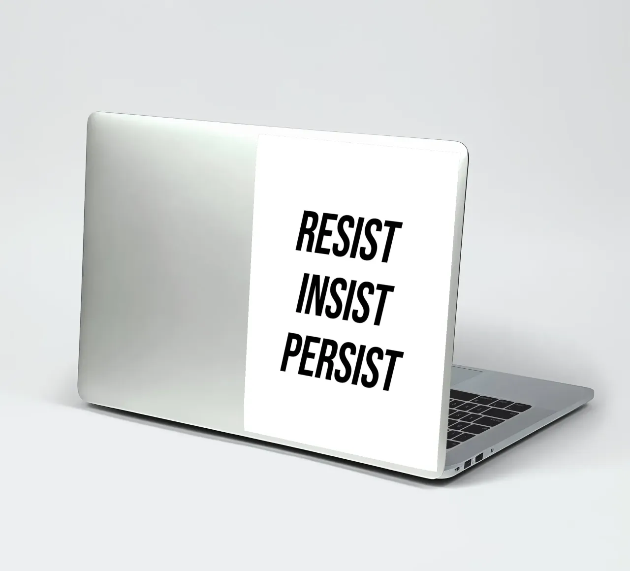 Resist insist persist sticker by Paigaam Studio
